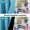 imageNICETOWN 100 Blackout Window Curtain Panels Teal Blue 2 Pieces 70inch Wide Per Panel Full Light Blocking Drapes with Black Liner for Nursery 72inch Drop Thermal Insulated Draperies