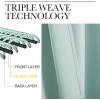 imageNICETOWN Bedroom Curtain Panels Blackout Draperies Thermal Insulated Solid Grommet Blackout CurtainsDrapes Aqua One Pair 34 by 72inch