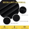 imageNICETOWN Blackout Curtain Drape for Night Shift  Light Reducing Thermal Insulated Solid Grommet Blackout Window Treatment for Living Room 1 Piece W66 x L72 Black
