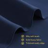 imageNICETOWN Blackout Curtain Panels 70 Navy 1 Pair 34 inch Window Treatment Energy Saving Thermal Insulated Solid Grommet Blackout Drapes for Living Room