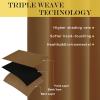 imageNICETOWN Blackout Curtains 120 inch Length for Sliding Glass Door Grommet Thermal Insulated Room Darkening Sound Reducing Drapes for Room Divider 1 Panel W52 x L120 Gold Brown