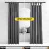 imageNICETOWN Blackout Short Kitchen Window Curtains for Bedroom  Window Treatment Thermal Insulated Solid Grommet Blackout Drapes for Living Room Set of 2 Panels 52 by 45 Inch Grey