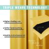imageNICETOWN Blackout Window Curtain Panels Heat and Cold Blocking Drapes for Nursery 84 inches Drop Thermal Insulated Draperies for Patio Sliding Glass Door Bright Yellow 2 Pieces 52 inches Wide