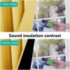 imageNICETOWN Blackout Window Curtain Panels Heat and Cold Blocking Drapes for Nursery 84 inches Drop Thermal Insulated Draperies for Patio Sliding Glass Door Bright Yellow 2 Pieces 52 inches Wide