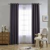 imageNICETOWN Blackout Window Curtains 72 inches Long Thermal Insulated Grommet Room Darkening Window Treatments for BedroomLiving Room Greyish Purple Set of 2 W37 x L72