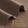 imageNICETOWN Blackout Window Curtains and Drapes for Kitchen Window Treatment Thermal Insulated Solid Grommet Blackout Drapery Panels Set of 2 Panels 42 by 45 Inch Cappuccino