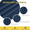 imageNICETOWN Door Curtain for Closet Doors 80 Inches Long 1 Panel Blackout Doorway Curtain for Open Closet Bedroom Room Divider Living Room for Privacy Moroccan Blue 1 Panel 46W x 80L