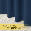imageNICETOWN Door Curtain for Closet Doors 80 Inches Long 1 Panel Blackout Doorway Curtain for Open Closet Bedroom Room Divider Living Room for Privacy Moroccan Blue 1 Panel 46W x 80L