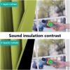 imageNICETOWN Full Shading Curtains for Windows Fresh Green Pack of 2 62 inches W x 95 inches L Super HeavyDuty Black Lined Blackout Curtains for Bedroom Privacy Assured Window Treatment