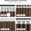 imageNICETOWN Grey Velvet Curtains Panels 84 inch Long Gothic Decor for Living Room Heavy Soft and Elegant Room Darkening Blackout Drapes Back Tab with Pleat 52 Wide 2 Panel Per PackBronze