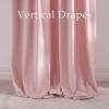 imageNICETOWN Grey Velvet Curtains Panels 84 inch Long Gothic Decor for Living Room Heavy Soft and Elegant Room Darkening Blackout Drapes Back Tab with Pleat 52 Wide 2 Panel Per PackBlush Pink