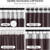 imageNICETOWN Grey Velvet Curtains Panels 84 inch Long Gothic Decor for Living Room Heavy Soft and Elegant Room Darkening Blackout Drapes Back Tab with Pleat 52 Wide 2 Panel Per PackDusty Rose Pink