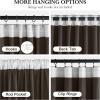 imageNICETOWN Grey Velvet Curtains Panels 84 inch Long Gothic Decor for Living Room Heavy Soft and Elegant Room Darkening Blackout Drapes Back Tab with Pleat 52 Wide 2 Panel Per PackTaupe