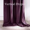 imageNICETOWN Grey Velvet Curtains Panels 84 inch Long Gothic Decor for Living Room Heavy Soft and Elegant Room Darkening Blackout Drapes Back Tab with Pleat 52 Wide 2 Panel Per PackDark Purple