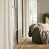 imageNICETOWN Grey Velvet Curtains Panels 84 inch Long Gothic Decor for Living Room Heavy Soft and Elegant Room Darkening Blackout Drapes Back Tab with Pleat 52 Wide 2 Panel Per PackIvory White