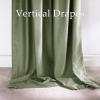 imageNICETOWN Grey Velvet Curtains Panels 84 inch Long Gothic Decor for Living Room Heavy Soft and Elegant Room Darkening Blackout Drapes Back Tab with Pleat 52 Wide 2 Panel Per PackSage Green