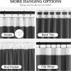 imageNICETOWN Grey Velvet Curtains Panels 84 inch Long Gothic Decor for Living Room Heavy Soft and Elegant Room Darkening Blackout Drapes Back Tab with Pleat 52 Wide 2 Panel Per PackGrey