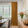 imageNICETOWN Grey Velvet Curtains Panels 84 inch Long Gothic Decor for Living Room Heavy Soft and Elegant Room Darkening Blackout Drapes Back Tab with Pleat 52 Wide 2 Panel Per PackBronze