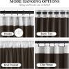 imageNICETOWN Grey Velvet Curtains Panels 84 inch Long Gothic Decor for Living Room Heavy Soft and Elegant Room Darkening Blackout Drapes Back Tab with Pleat 52 Wide 2 Panel Per PackTaupe