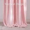 imageNICETOWN Grey Velvet Curtains Panels 84 inch Long Gothic Decor for Living Room Heavy Soft and Elegant Room Darkening Blackout Drapes Back Tab with Pleat 52 Wide 2 Panel Per PackBaby Pink