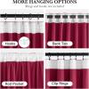 imageNICETOWN Grey Velvet Curtains Panels 84 inch Long Gothic Decor for Living Room Heavy Soft and Elegant Room Darkening Blackout Drapes Back Tab with Pleat 52 Wide 2 Panel Per PackRed