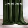 imageNICETOWN Grey Velvet Curtains Panels 84 inch Long Gothic Decor for Living Room Heavy Soft and Elegant Room Darkening Blackout Drapes Back Tab with Pleat 52 Wide 2 Panel Per PackOlive Green