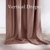 imageNICETOWN Grey Velvet Curtains Panels 84 inch Long Gothic Decor for Living Room Heavy Soft and Elegant Room Darkening Blackout Drapes Back Tab with Pleat 52 Wide 2 Panel Per PackDusty Rose Pink