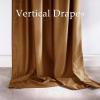 imageNICETOWN Grey Velvet Curtains Panels 84 inch Long Gothic Decor for Living Room Heavy Soft and Elegant Room Darkening Blackout Drapes Back Tab with Pleat 52 Wide 2 Panel Per PackBronze