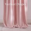 imageNICETOWN Grey Velvet Curtains Panels 84 inch Long Gothic Decor for Living Room Heavy Soft and Elegant Room Darkening Blackout Drapes Back Tab with Pleat 52 Wide 2 Panel Per PackBlush Pink