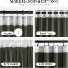 imageNICETOWN Grey Velvet Curtains Panels 84 inch Long Gothic Decor for Living Room Heavy Soft and Elegant Room Darkening Blackout Drapes Back Tab with Pleat 52 Wide 2 Panel Per PackSage Green