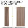 imageNICETOWN Kids Blackout Curtain Panels  Window Treatment Thermal Insulated Solid Rod Pocket CurtainsDrapes for Bedroom Set of 2 Panels 42 by 63 Inch Cappuccino