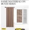 imageNICETOWN Kids Blackout Curtain Panels  Window Treatment Thermal Insulated Solid Rod Pocket CurtainsDrapes for Bedroom Set of 2 Panels 42 by 63 Inch Cappuccino