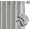 imageNICETOWN Linen Curtains Back Tab 90 Inch Long 2 Panels Set for Living Room 42 Wide Thick Flax Linen Blend Privacy Window Drapes Rod Pocket amp Back Tab with Light Filtering for BedroomSeedpearl