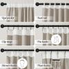 imageNICETOWN Linen Curtains Back Tab 90 Inch Long 2 Panels Set for Living Room 42 Wide Thick Flax Linen Blend Privacy Window Drapes Rod Pocket amp Back Tab with Light Filtering for BedroomTaupe