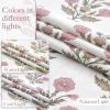 imageNICETOWN Linen Curtains Back Tab 90 Inch Long 2 Panels Set for Living Room 42 Wide Thick Flax Linen Blend Privacy Window Drapes Rod Pocket amp Back Tab with Light Filtering for BedroomZ Pink 2