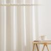 imageNICETOWN Linen Curtains Back Tab 90 Inch Long 2 Panels Set for Living Room 42 Wide Thick Flax Linen Blend Privacy Window Drapes Rod Pocket amp Back Tab with Light Filtering for BedroomCream