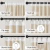 imageNICETOWN Linen Curtains Back Tab 90 Inch Long 2 Panels Set for Living Room 42 Wide Thick Flax Linen Blend Privacy Window Drapes Rod Pocket amp Back Tab with Light Filtering for BedroomNatural