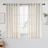 imageNICETOWN Linen Curtains Back Tab 90 Inch Long 2 Panels Set for Living Room 42 Wide Thick Flax Linen Blend Privacy Window Drapes Rod Pocket amp Back Tab with Light Filtering for BedroomLinen