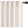 imageNICETOWN Linen Curtains Back Tab 90 Inch Long 2 Panels Set for Living Room 42 Wide Thick Flax Linen Blend Privacy Window Drapes Rod Pocket amp Back Tab with Light Filtering for BedroomCream