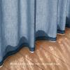 imageNICETOWN Linen Curtains Back Tab 90 Inch Long 2 Panels Set for Living Room 42 Wide Thick Flax Linen Blend Privacy Window Drapes Rod Pocket amp Back Tab with Light Filtering for BedroomStone Blue