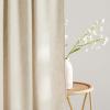 imageNICETOWN Linen Curtains Back Tab 90 Inch Long 2 Panels Set for Living Room 42 Wide Thick Flax Linen Blend Privacy Window Drapes Rod Pocket amp Back Tab with Light Filtering for BedroomNatural