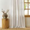 imageNICETOWN Linen Curtains Back Tab 90 Inch Long 2 Panels Set for Living Room 42 Wide Thick Flax Linen Blend Privacy Window Drapes Rod Pocket amp Back Tab with Light Filtering for BedroomFog Grey