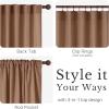 imageNICETOWN Linen Curtains Back Tab 90 Inch Long 2 Panels Set for Living Room 42 Wide Thick Flax Linen Blend Privacy Window Drapes Rod Pocket amp Back Tab with Light Filtering for BedroomTerracotta
