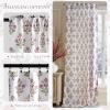 imageNICETOWN Linen Curtains Back Tab 90 Inch Long 2 Panels Set for Living Room 42 Wide Thick Flax Linen Blend Privacy Window Drapes Rod Pocket amp Back Tab with Light Filtering for BedroomZ Pink 2