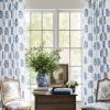 imageNICETOWN Linen Curtains Back Tab 90 Inch Long 2 Panels Set for Living Room 42 Wide Thick Flax Linen Blend Privacy Window Drapes Rod Pocket amp Back Tab with Light Filtering for BedroomZ Blue 1