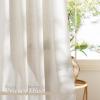 imageNICETOWN Linen Curtains Back Tab 90 Inch Long 2 Panels Set for Living Room 42 Wide Thick Flax Linen Blend Privacy Window Drapes Rod Pocket amp Back Tab with Light Filtering for BedroomLinen