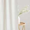 imageNICETOWN Linen Curtains Back Tab 90 Inch Long 2 Panels Set for Living Room 42 Wide Thick Flax Linen Blend Privacy Window Drapes Rod Pocket amp Back Tab with Light Filtering for BedroomVanilla