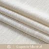 imageNICETOWN Linen Curtains Back Tab 90 Inch Long 2 Panels Set for Living Room 42 Wide Thick Flax Linen Blend Privacy Window Drapes Rod Pocket amp Back Tab with Light Filtering for BedroomFog Grey