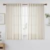 imageNICETOWN Linen Curtains Back Tab 90 Inch Long 2 Panels Set for Living Room 42 Wide Thick Flax Linen Blend Privacy Window Drapes Rod Pocket amp Back Tab with Light Filtering for BedroomLinen