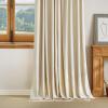 imageNICETOWN Linen Curtains Back Tab 90 Inch Long 2 Panels Set for Living Room 42 Wide Thick Flax Linen Blend Privacy Window Drapes Rod Pocket amp Back Tab with Light Filtering for BedroomNatural